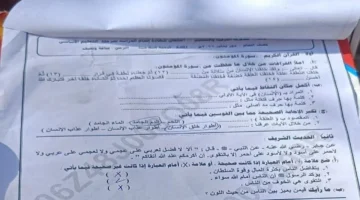تسريب امتحان.. اللغة العربية للشهادة الإعدادية بالإسكندرية
